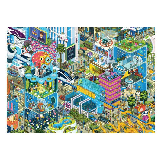 futuristic city puzzle