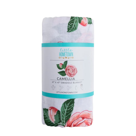Packaged Camellia Swaddle Blanket
