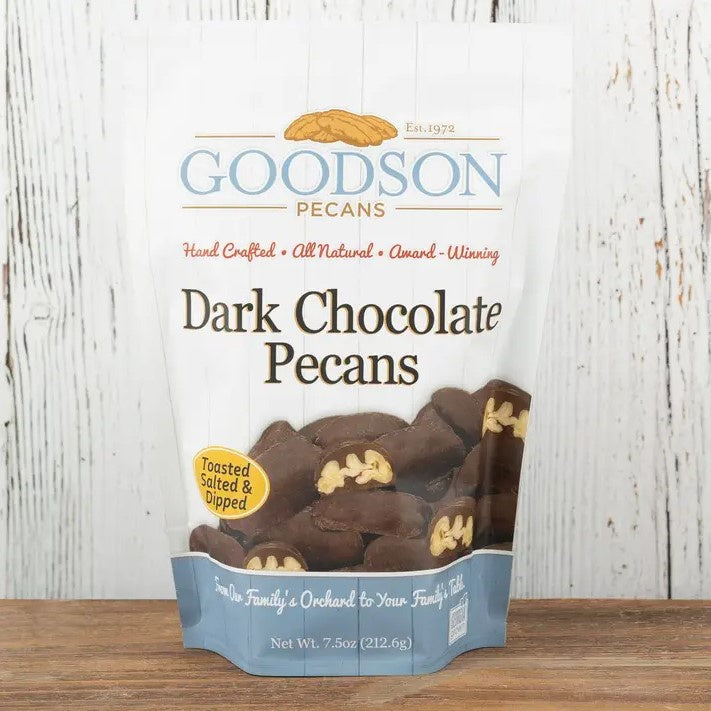 goodson pecans dark chocolate pecans