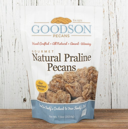 Product Packaging of Goodson Pecans Gourmet Natural Praline Pecan
