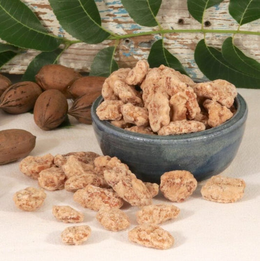 Bowl of Praline Pecans made in Georgia