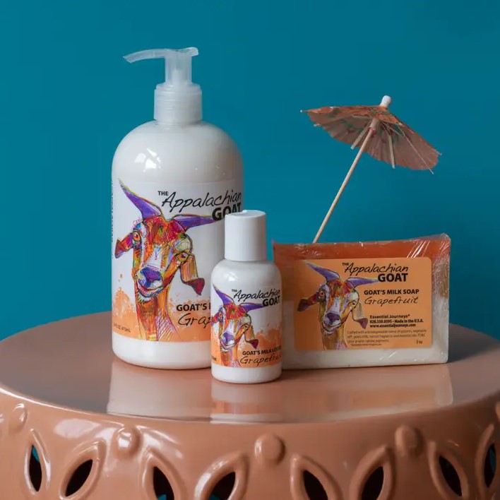 Five ounce orange and white grapefruit scented bar soap