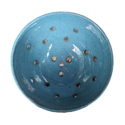 Blue Handmade Berry Bowl Pottery