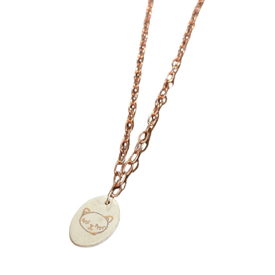 Cat Pottery Necklace
