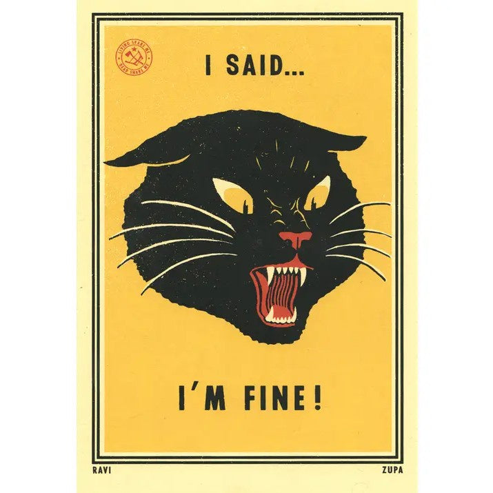 I'm Fine 11x17