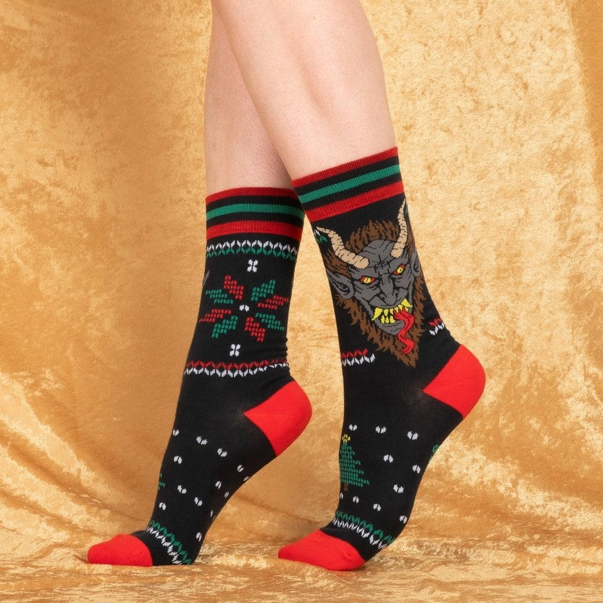 krampus holiday socks