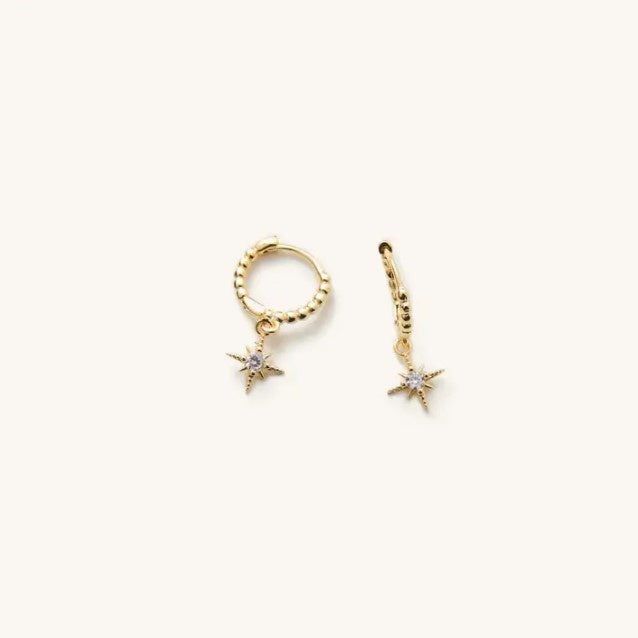 Lana Gold Star Huggie Earrings