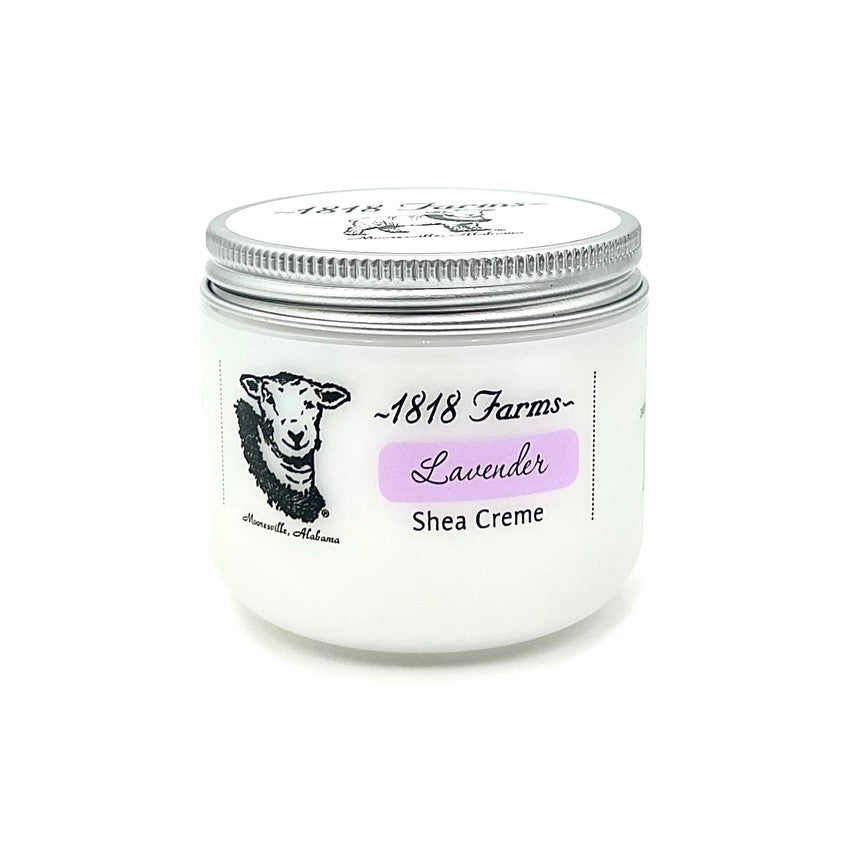 1818 Farms Logo on a product of their lavender shea creme
