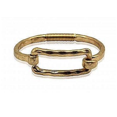 Gold Square Hinge Bracelet