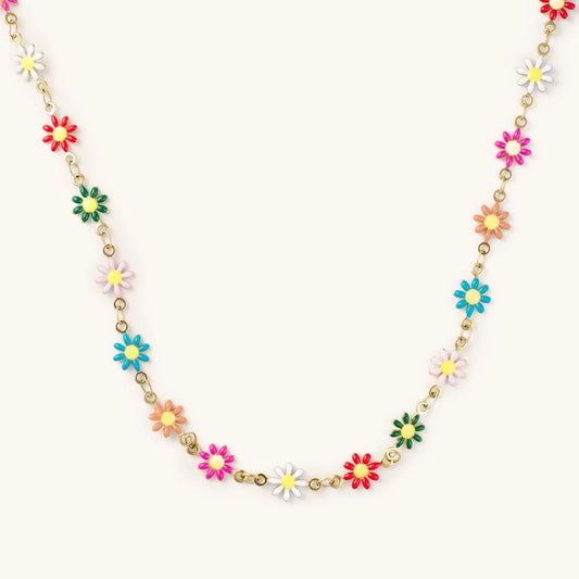 Multicolored Daisy Choker