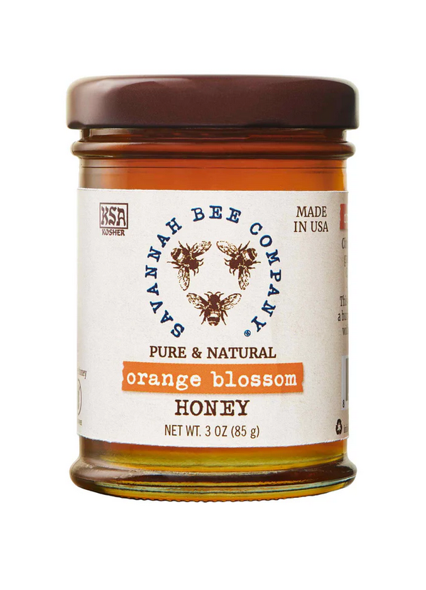 Pure and Natural Orange Blossom Honey 3 oz jar by Savannah Bee Company