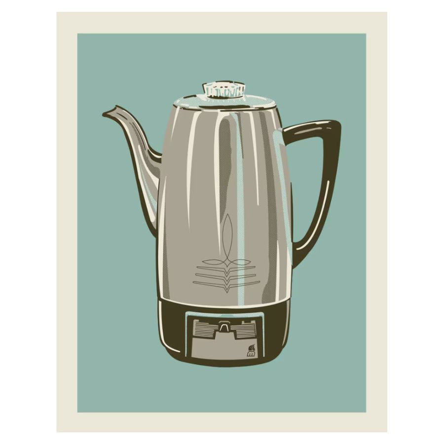 Retro Coffee Pot Print