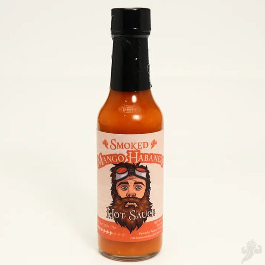 mango hot sauce glass bottle