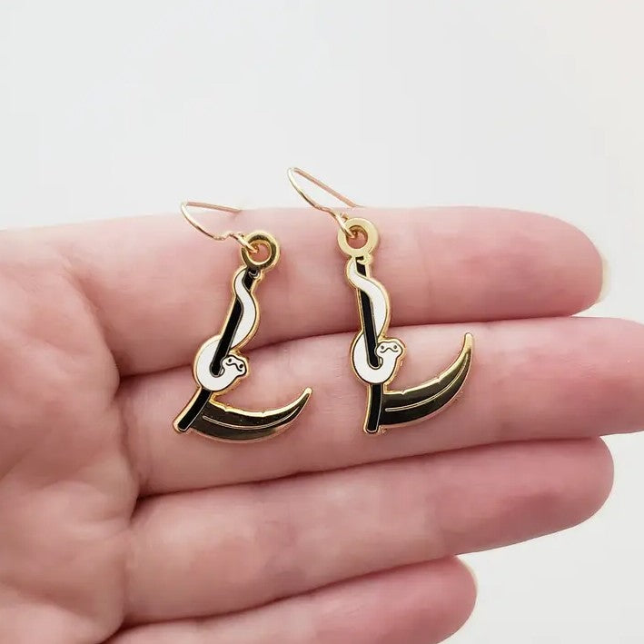 Snake Scythe Earrings