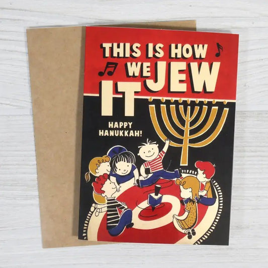 Jewish Hanukkah Card