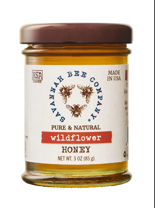 Pure and Natural Wildflower Honey Jar by Savannah Bee Company