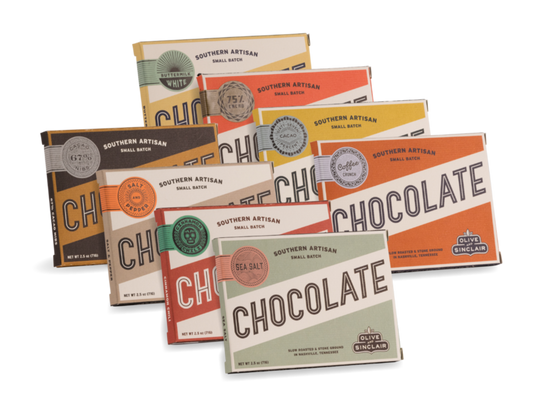 various flavor options of chocolates