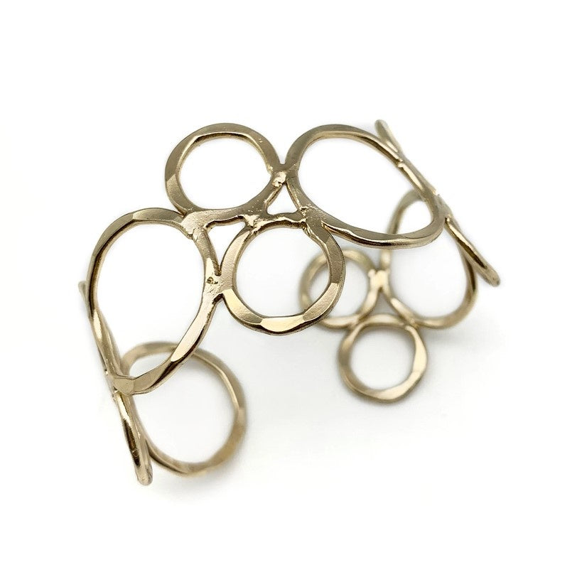 Brass Open Circle Cuff