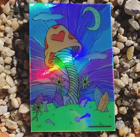 Kandus Johnson artwork on a sticker