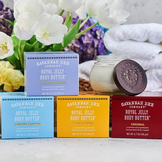 all of the different savannah bee body butter scents