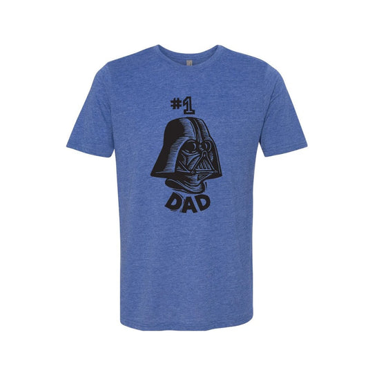 darth vader and the quote "#1 dad" funny t-shirt