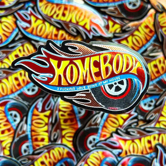 Homebody Hot wheels Sticker