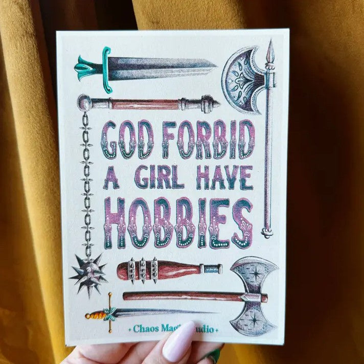 Girl Hobby 5x7 Print