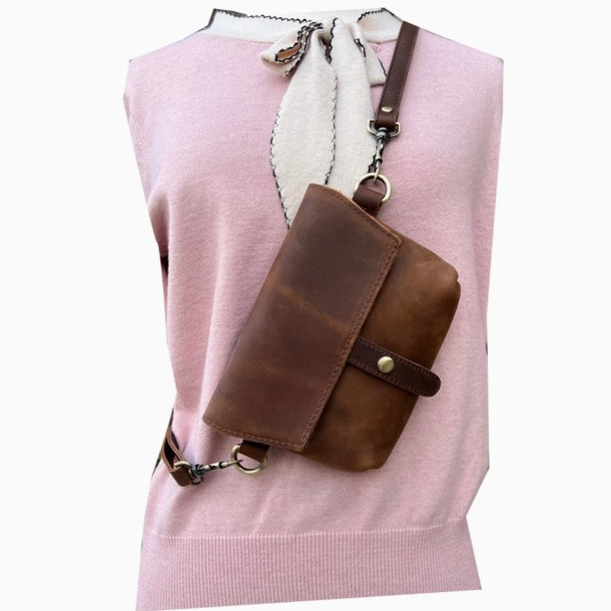 Crossbody/Fanny Pack Leather Bag
