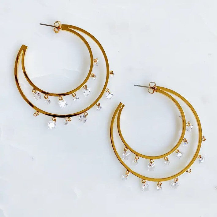 Double Hoop Crystal
