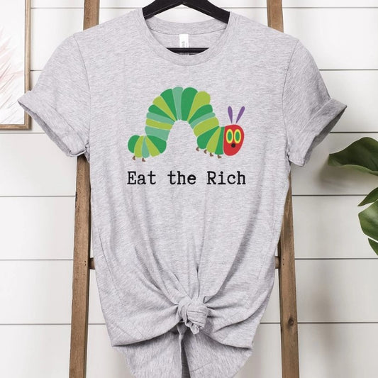 caterpillar eat the rich shirt