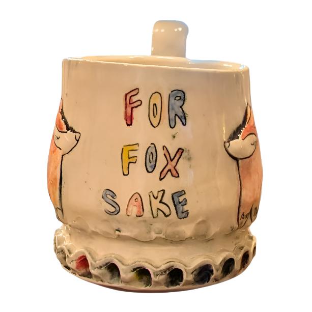 handmade fox mug