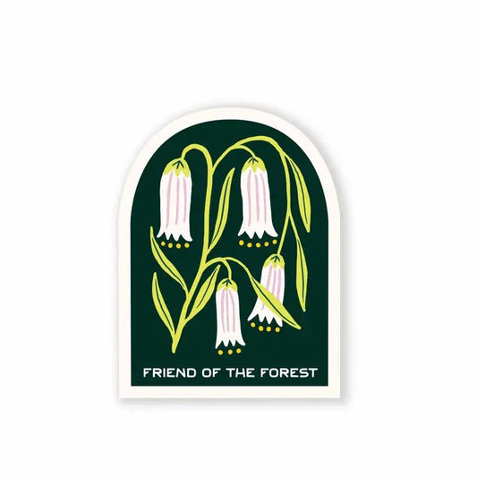 friends of the forest watercolor sticker