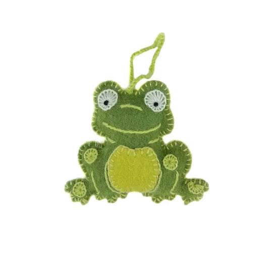 green frog ornament