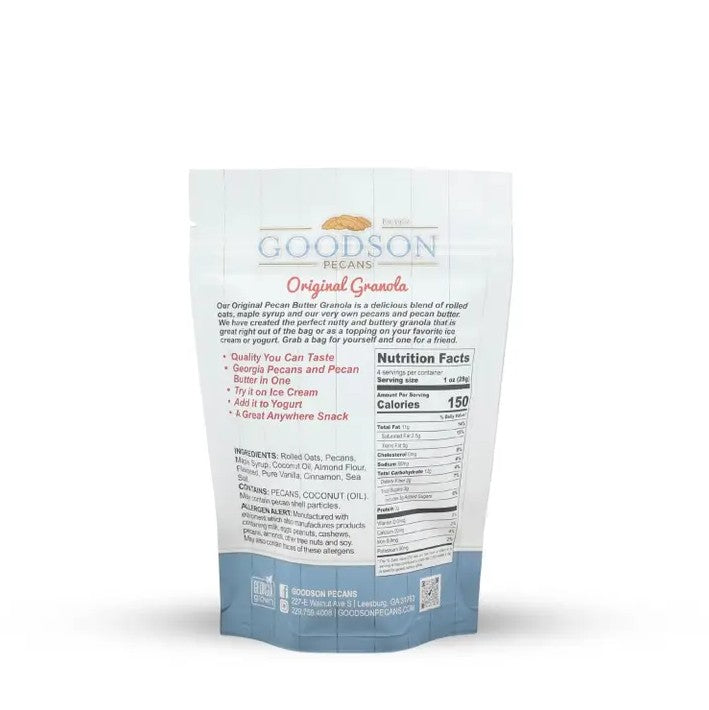 Goodson Pecans Original Granola packaging on a white background