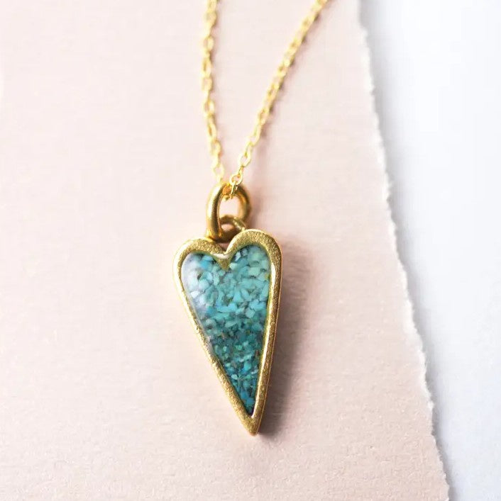 Gemstone Heart Necklace