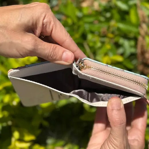 Black interior wallet compartment