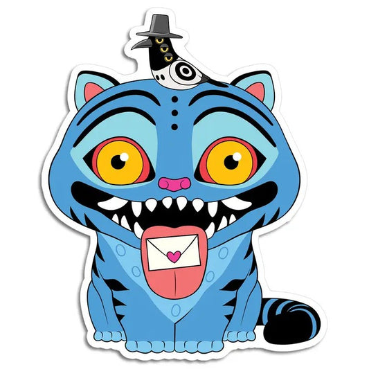 Sticker of the blue tiger from Kpop Demon Hunters