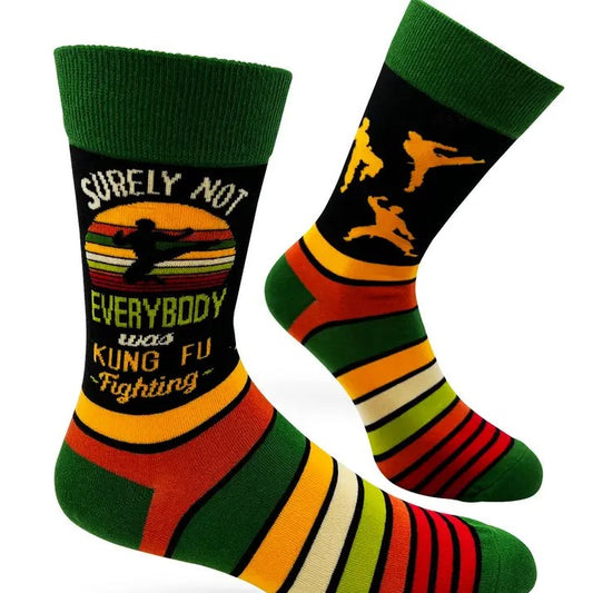 surely not everybody was kung fu fighting socks