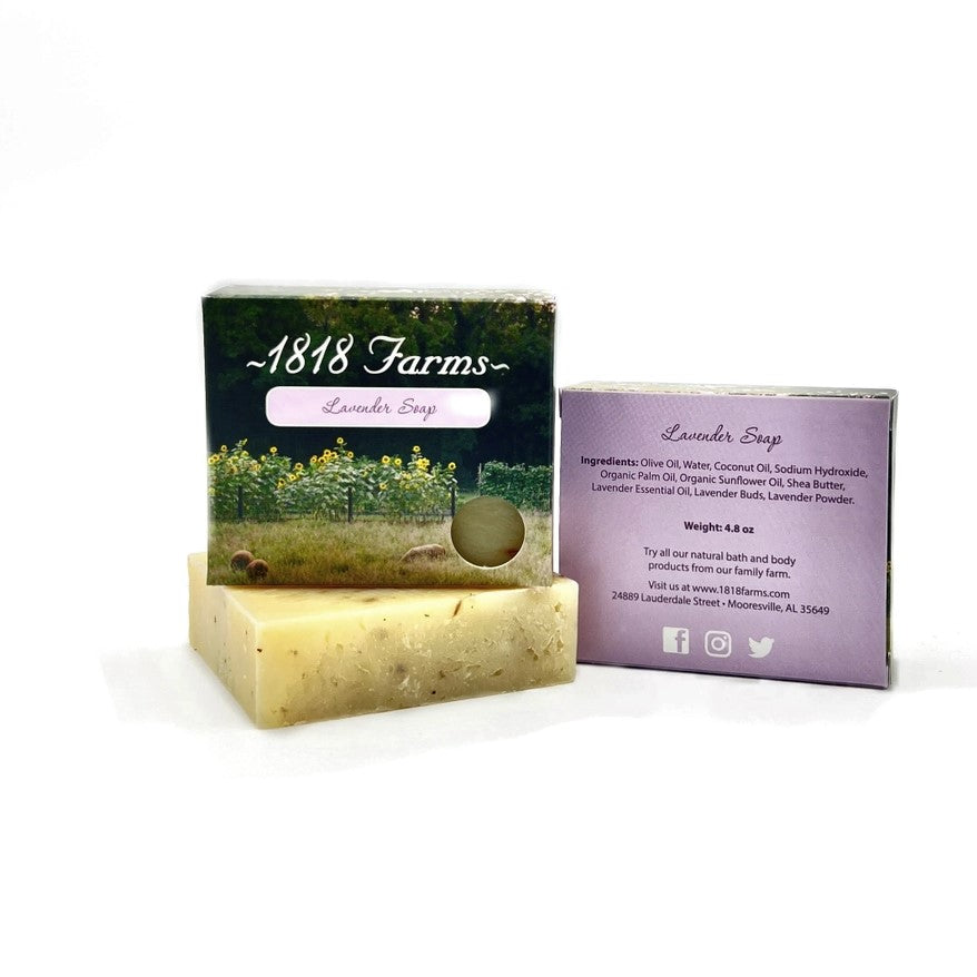 4.8 ounce soap with lavender scent