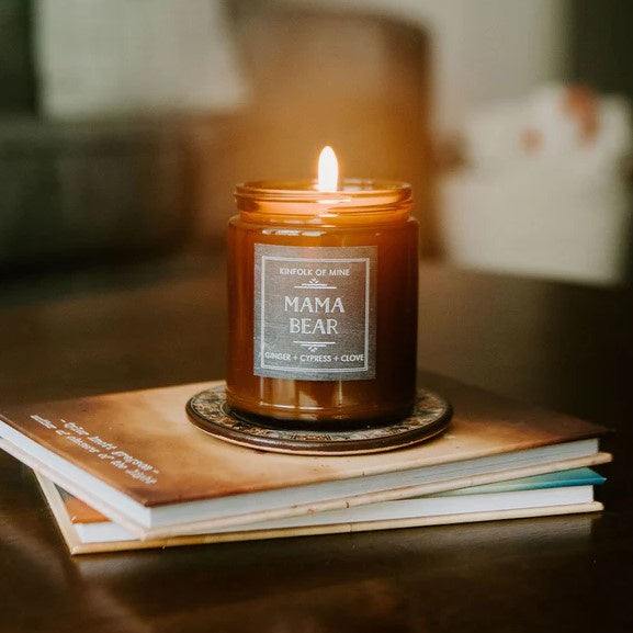 mama bear candle from kinfolk of mine product photography