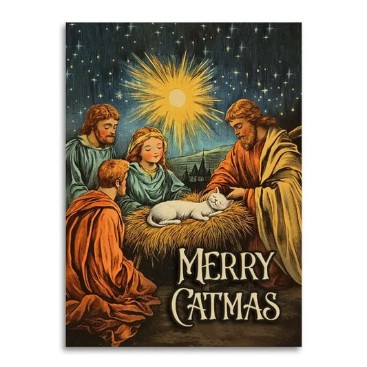 Merry Catmas Christmas Card