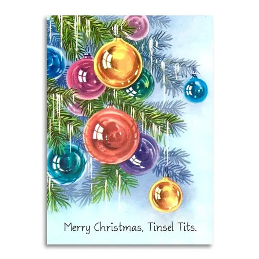 Christmas Tinsel Card