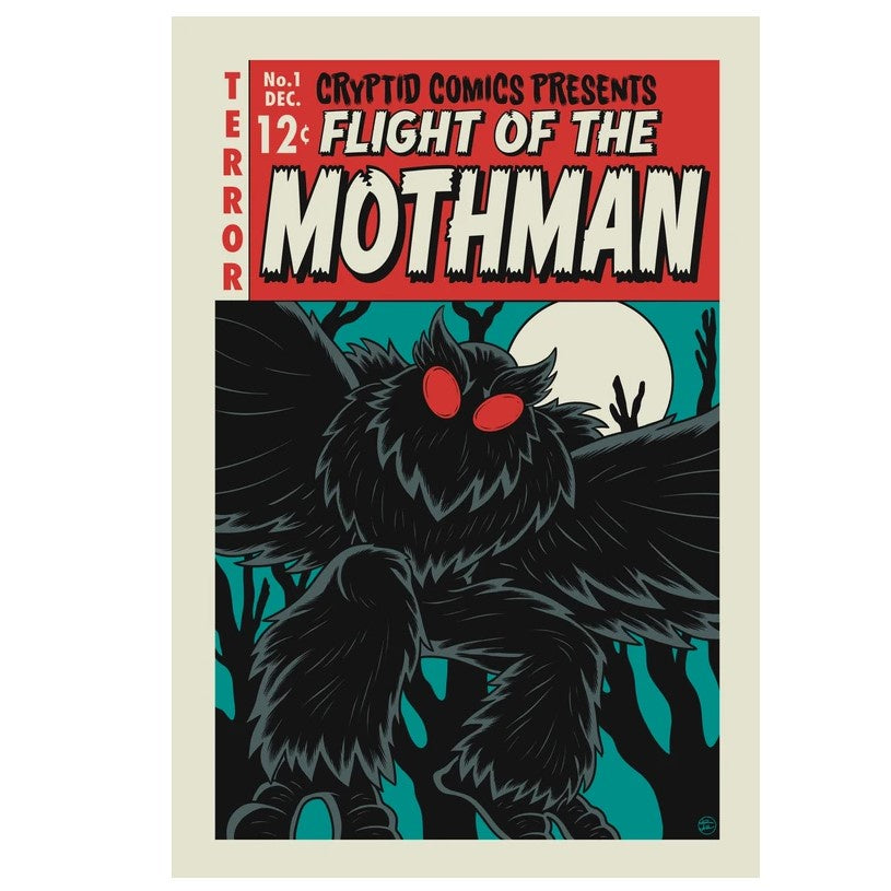 cryptid comics presents flight of the mothman comic style art