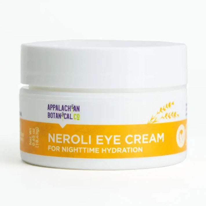 Jar of Neroli Eye Cream for nighttime use