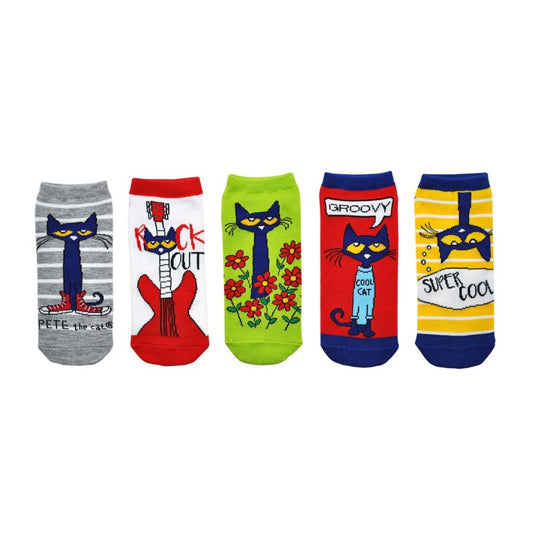 5 Pack Adult Socks Gray Stripes