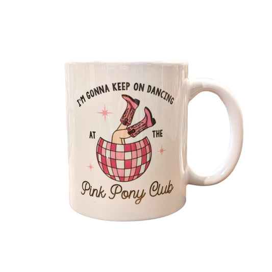 pink pony club disco cowgirl mug