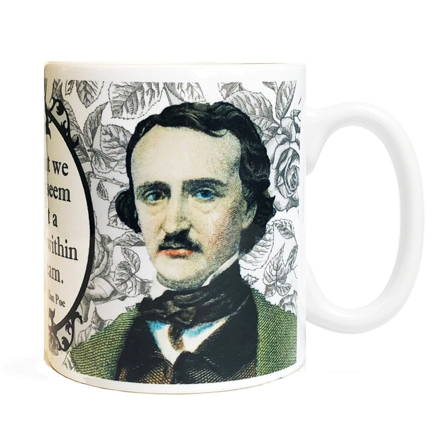 Mug featuring an old fashioned portrait of Edgar Allan Poe