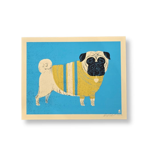 Pug Screen-print Dog Art Print