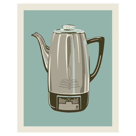 Retro Coffee Pot Print
