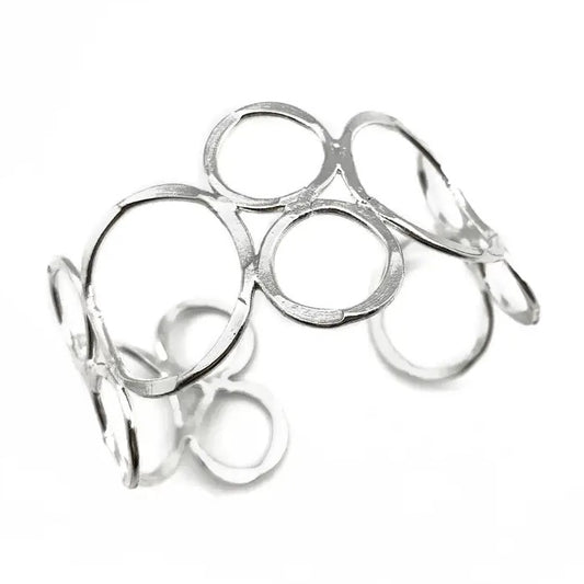 Silver Open Circle cuff